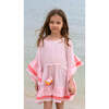 Lison Paris X Amaia Cotton Tired Ruffle Trim Tie Waist Cover-Up, Pink - Cover-Ups - 2