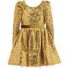 Merribrook Sequin Bow Dress, Gold - Dresses - 1 - thumbnail