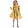 Merribrook Sequin Bow Dress, Gold - Dresses - 2