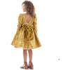 Merribrook Sequin Bow Dress, Gold - Dresses - 6