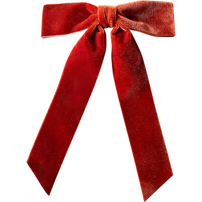 Mademoiselle Velvet Bow, Rust