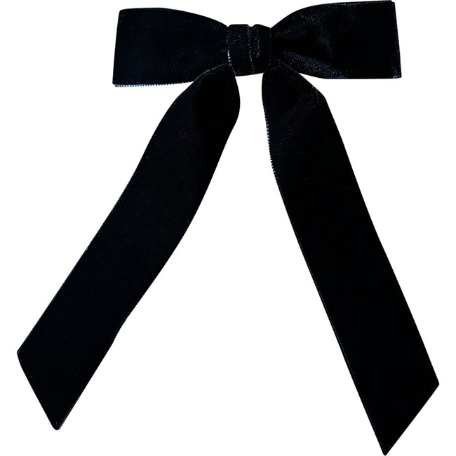 Mademoiselle Velvet Bow, Black - Hair Accessories - 1