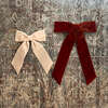 Mademoiselle Velvet Bow, Ruby - Hair Accessories - 5