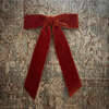 Mademoiselle Velvet Bow, Rust - Hair Accessories - 4