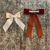 Mademoiselle Velvet Bow, Rust - Hair Accessories - 6