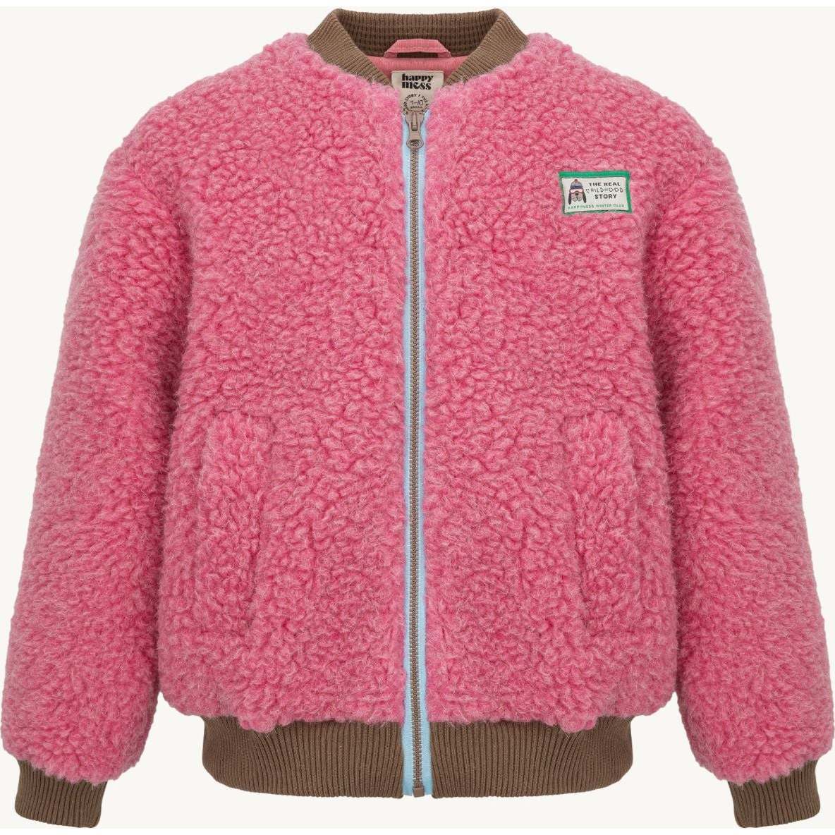 Merino Wool Jacket, Dusty Pink - Jackets - 1
