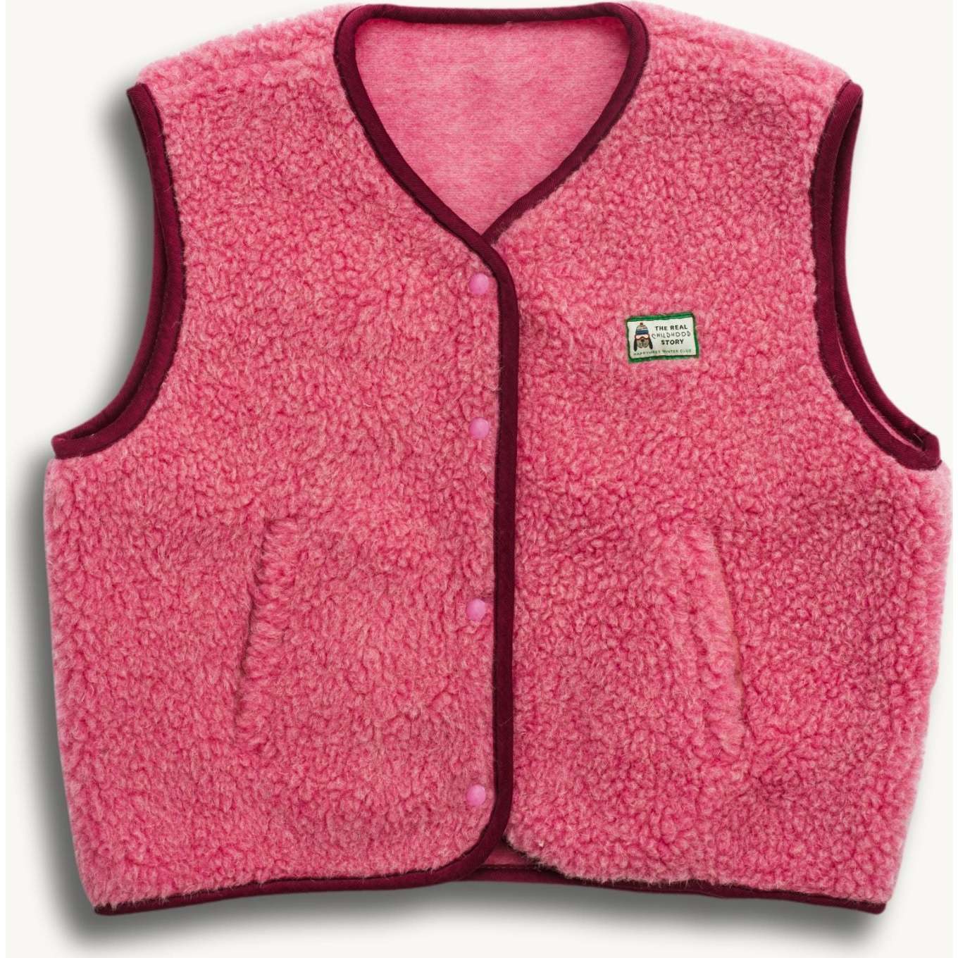 Merino Wool Vest, Dusty Pink - Vests - 1