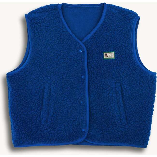 Merino Wool Vest, Cobalt