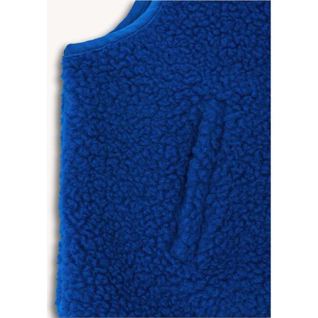 Merino Wool Vest, Cobalt - Vests - 3