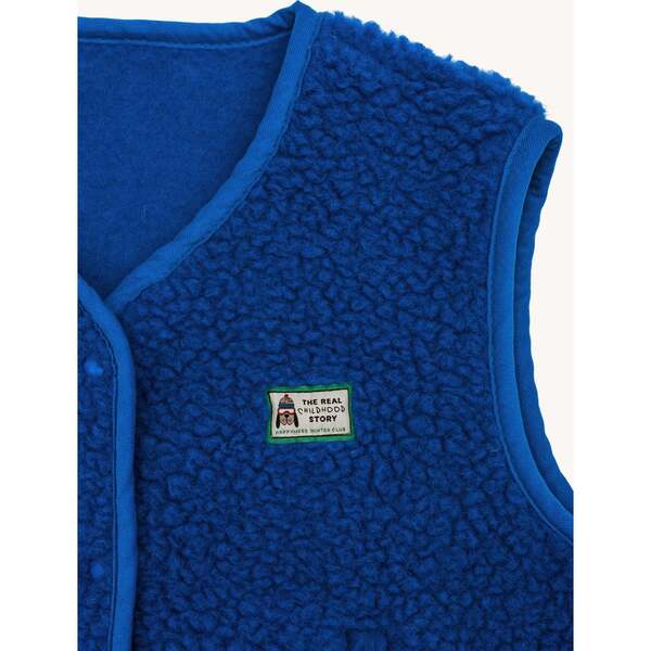 Adult Merino Wool Vest, Cobalt Happymess Mommy Me Shop