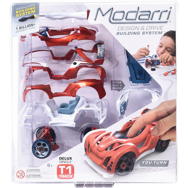 Modarri: T1 Track Car - Deluxe Single DIY Design & Build Toy Car