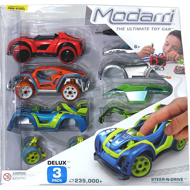 Modarri: Deluxe Car 3 Pack - S1 Street, T1 Track, X1 Dirt