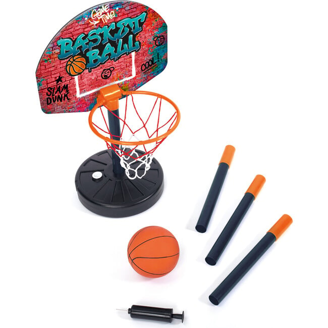 Simba Toys: Basketball Hoop Play Set - Adjustable Hoop Height Up To 63"