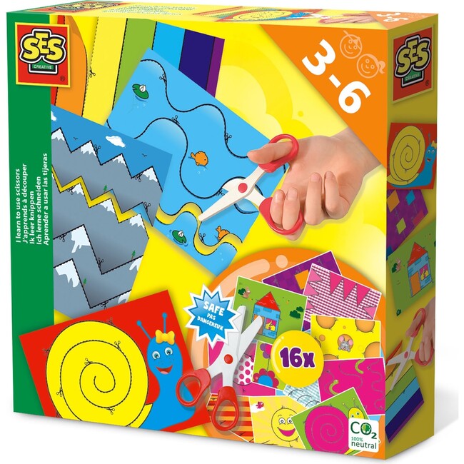 SES Creative: I Learn to Use Scissors - Skill Building Kit, Kids Ages 3+