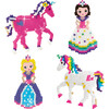 SES Creative: Beedz Unicorns & Princesses - Iron On Beads, Fusible Beads, DIY Craft Project Kit - Arts & Crafts - 1 - thumbnail