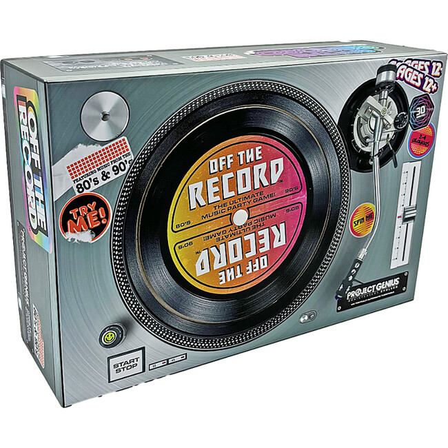 Project Genius: Off the Record - Party Game For 80's & 90's Music Fans, Ages 12+, 4+ Players