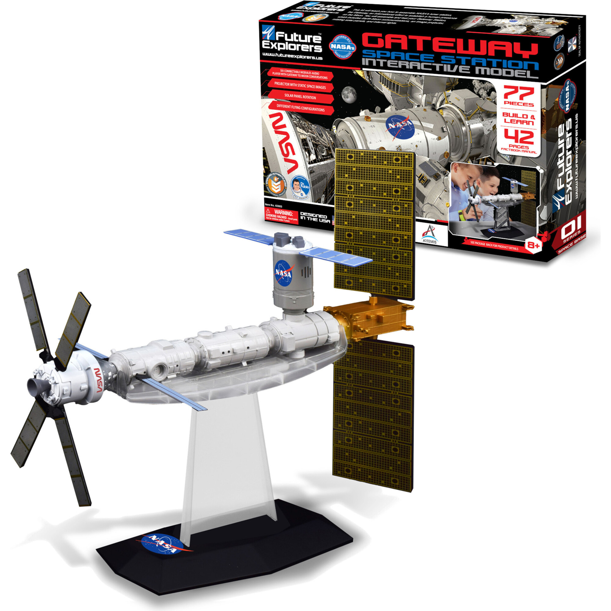 NASA Future Explorers: Gateway Space Station Interactive Model - Build & Learn STEM Toy - Developmental Toys - 1