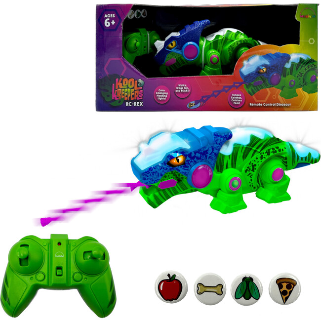 MukikiM: Kool Kreepers: RC-Rex - Green & Blue - Color-Changing Toy