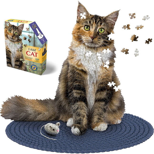 Madd Capp: I Am Cat - 550 Piece Puzzle - Feline Shaped Animal Jigsaw