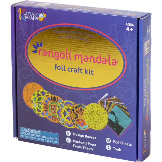 Kulture Khazana: Foil Craft Kit: Rangoli Mandala – DIY Shiny Designs