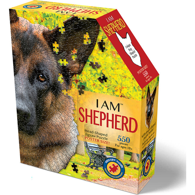 Madd Capp: I Am Shepard - 550 Piece Puzzle - Dog Shaped Animal Jigsaw - Puzzles - 2