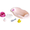 Klein: Baby Coralie Bathtub - Pink 6pc Set - Bath Care Accessories For Dolls - Role Play Toys - 1 - thumbnail