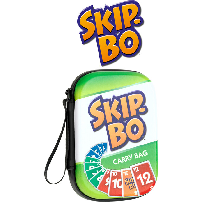 Skip.Bo Carry Bag - Card Game Accessory, 6.1 x 4.3", Waterproof Zip Case w/ Strap - Role Play Toys - 3