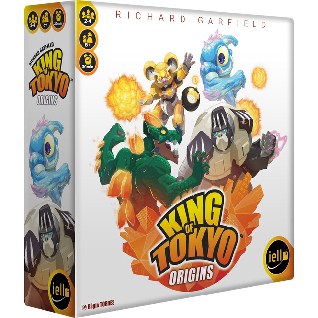 IELLO: King of Tokyo: Origins - Family-Friendly Dice & Strategy Board Game, Ages 8+, 2-4 Players