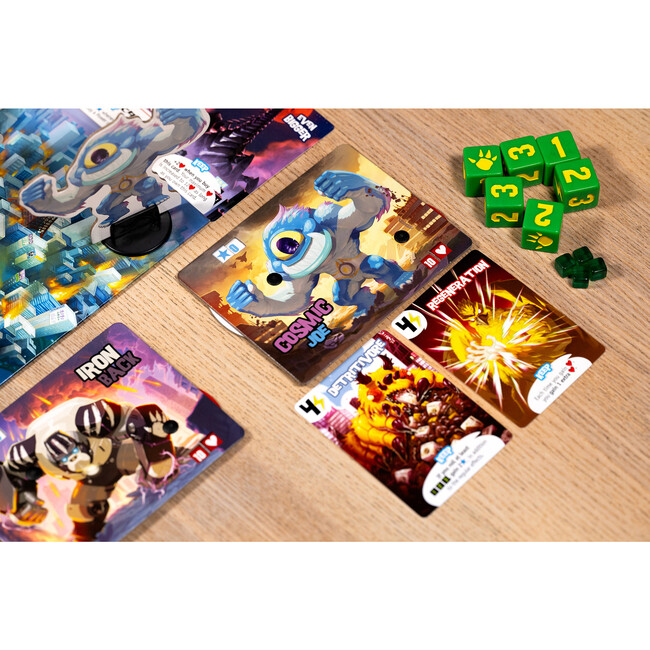 IELLO: King of Tokyo: Origins - Family-Friendly Dice & Strategy Board Game, Ages 8+, 2-4 Players - Developmental Toys - 3