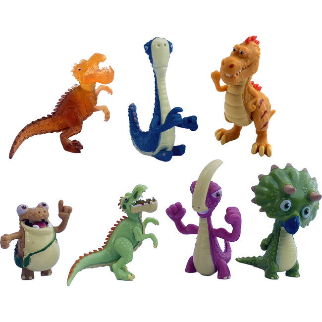 Gigantosaurus: Mighty Friends - 7 Pack - Mini 2" Figures, (Giganto-Bill-Rocky-Mazu-Tiny-Trex-Lava Giganto)