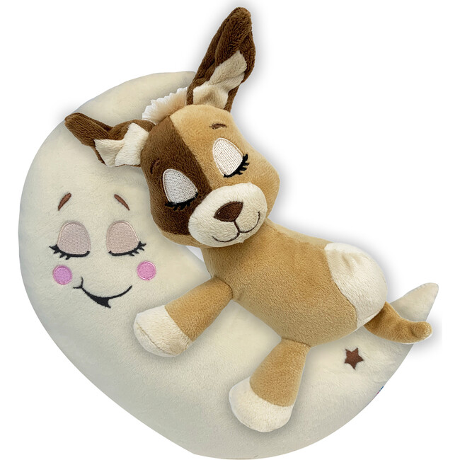 Happpy Nappers: Lullabrites Moon Pet - Dog - Brown & Tan - Light & Sounds Plush