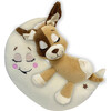 Happpy Nappers: Lullabrites Moon Pet - Dog - Brown & Tan - Light & Sounds Plush - Plush - 1 - thumbnail