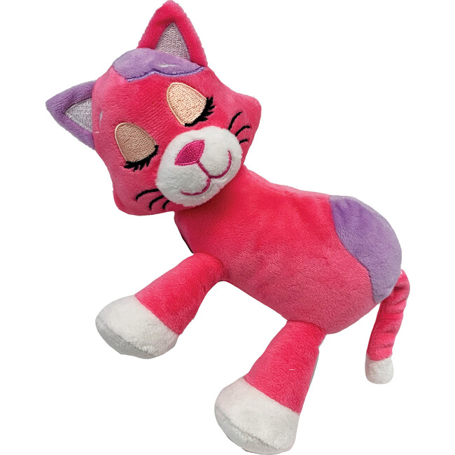 Happpy Nappers: Lullabrites Moon Pet - Pink Cat - Lights & Sounds Plush - Plush - 2