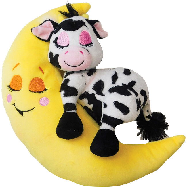 Happpy Nappers: Lullabrites Moon Pet - Cow - Lights & Sounds Plush