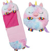 Happy Nappers: Pillow & Sleepy Sack: Medium - Rainbow Unicorn - Plush - 2
