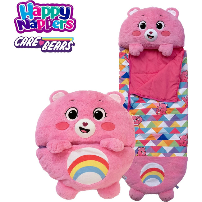 Happy Nappers: Care Bears Sleep Sack Large - Cheer Bear - Plush - 2