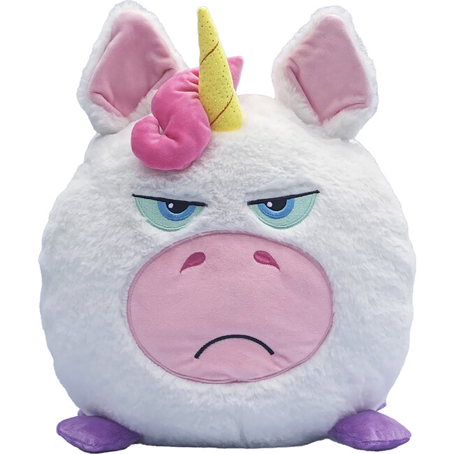 Hangry Petz: Luna Unicorn - 12" White-Pink-Purple Animal Plush