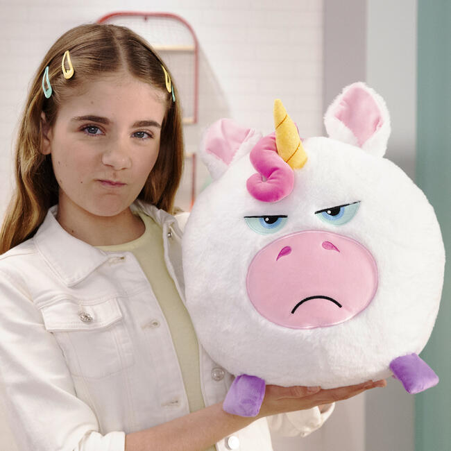 Hangry Petz: Luna Unicorn - 12" White-Pink-Purple Animal Plush - Plush - 2