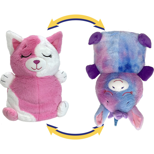 FlipaZoo: Upside Down Inside Out - Pink Cat to Rainbow Unicorn - Plush - 2