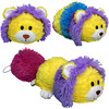 FlipaZoo Magic Tails White Unicorn to Yellow Lion - 2-In-1 Animal Plush w/ Bonus 3" Baby Org - Storage - 2