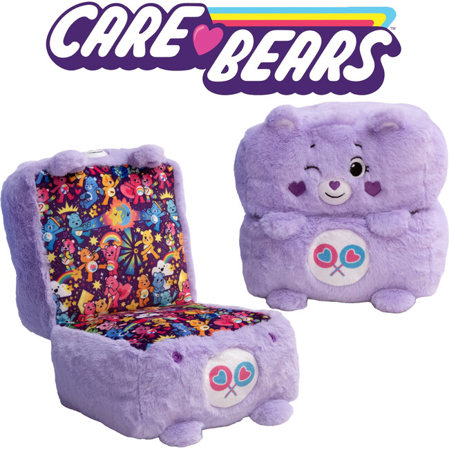 Happy Nappers: Care Bears 10" Pop N' Play Cube - Share Bear - Kids Seating - 6