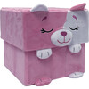 Happy Nappers: Adorable Storables - Cat - Pink & White - Storage - 1 - thumbnail