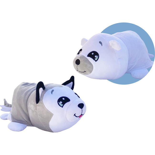 FlipaZoo Mushmillow Powers Polar Bear to Hero Husky Plus Bonus Baby FlipaZoo - Plush - 1