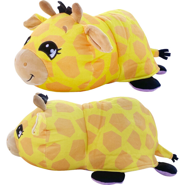 FlipaZoo Mushmillow Jazzy Giraffe to Emi Elephant Plus Bonus Baby FlipaZoo Idea Tank Plush Maisonette