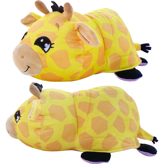 FlipaZoo Mushmillow Jazzy Giraffe to Emi Elephant Plus Bonus Baby FlipaZoo - Plush - 3