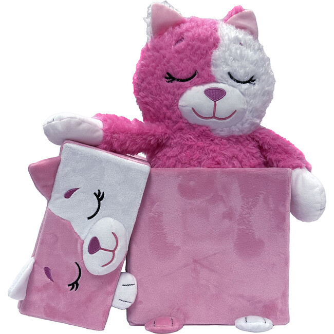 Happy Nappers: Adorable Storables - Cat - Pink & White - Storage - 3