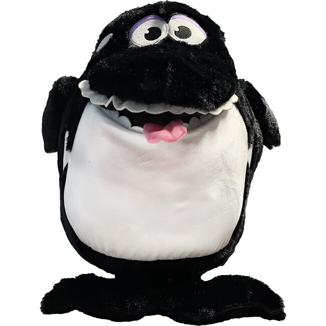 Tummy Stuffers: Shark - Black & White - Storage Plush - Storage - 1