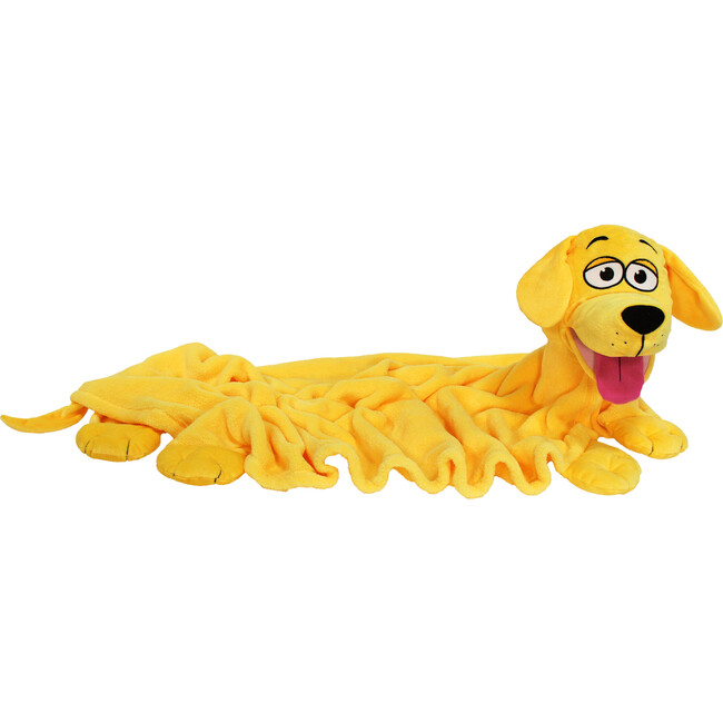 Cuddleuppets: Dog - Yellow - 2-In-1: Plush Puppet & Blanket