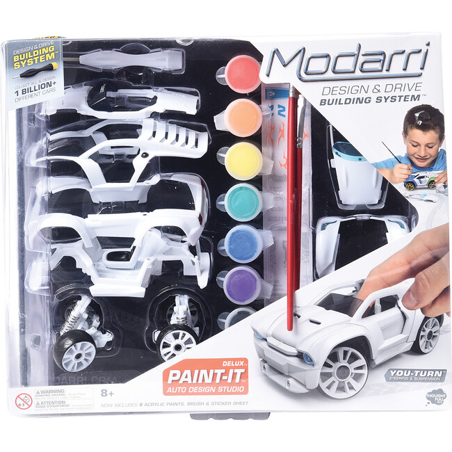 Modarri: Deluxe Paint It Auto Design Studio - DIY Design & Build Toy Car