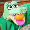 Cuddleuppets: Gator - Green, 2-In-1: Plush Puppet & Blanket - Plush - 4